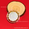Bolo Lunar de Ouro Puro 999 "Flores em Flor, Lua em Lua Cheia" - Artesanato Festivo do Festival do Meio do Outono com Bom Significado Auspicioso, Bolo Lunar Personalizável para Presente - Atacado