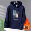 Suéter com Capuz Masculino Outono e Inverno Novo Solto Adolescente Top Hoodie Estudante Versátil com Forro de Lã Jaqueta Hoodie Espessa