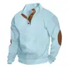 Sudadera casual de manga larga con jacquard pesado para hombre, primavera y otoño, transfronteriza, ajuste slim, cuello alto, sudadera con bordado, Amazon