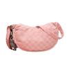 Otoño e Invierno nueva moda todo a juego gran capacidad toalla cuadros simple pequeño libro rojo bolso de mano para mujer bolso de hombro cruzado