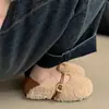 Zapatos de pelo de moda versátiles estilo hada para mujer, ropa exterior, invierno 2026, nuevos, suaves, de suela plana, forrados de felpa, zapatos Mary Jane