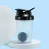 Copo Agitador 400ml Plástico Portátil Copo para Shake Copo Misturador de Proteína em Pó Milkshake Copo Verão