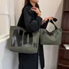 Nova bolsa de ombro feminina de grande capacidade 2026, bolsa de ombro moderna para o trabalho, bolsa tote para estudantes para a escola e bolsa casual para passeios
