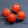 12 14 16 mm patek rojo cuentas de loto con agujero pasante cuentas sueltas pulsera DIY accesorios para collar