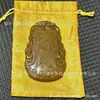 Pingente Esculpido em Jade Siu Yuen, Pingente de Jade Natural Siu Yuen, Acessório de Cintura Hanfu, Atacado de Acessórios de Jade