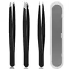 Pinzas de Acero Inoxidable Pinza para Cejas 96 Pinza para Cejas Depilación de Barba Pinza Recortadora de Cejas Pinzas Depiladoras de Cejas Herramienta Auxiliar para Pestañas Postizas