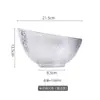 Bol Grande Inclinado para Ensalada Estilo Japonés, Bol de Vidrio, Plato para Frutas Doméstico, Plato Especial para Salsa de Hot Pot, Vajilla Comercial de Alto Valor