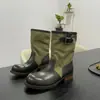 Botas de Estilo Europeo 2026 de Moda con Correa de Hebilla, Punta Redonda, Patchwork, Tacón Grueso, Media Pantorrilla para Mujer, Botines Cortos Apilados