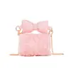Bolso de Hombro para Niña con Encaje Dulce y Flor de Rosa Lindo Lazo Cadena de Bebé Nuevo Mini Bolso para Niños