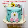 Cesta de Almacenamiento para Pastel de Muñeca Divertida Juguetes para Niños Cesta Tejida de Cuerda de Algodón de Dibujos Animados Caja Organizadora de Bocadillos para Escritorio de Sala de Estar