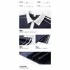 [Procesamiento Personalizado] Camisa Polo Ropa de Trabajo, Holgada y Moderna, Bloques de Color, Manga Corta Rayada para Hombre con Cuello Campana