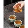 Caneca de Mestre de Forno Cerâmico Caneca Única Xícara de Chá Aberta Xícara de Chá Cerâmica Conjunto de Chá Kung Fu Xícara de Chá Presente Pessoal para Negócios