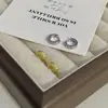 Pendientes de Aro Mini Súper Brillantes Hechos de Plata de Ley 925 con Baño de Oro de 18 Quilates, Adecuados para Dormir Sin Quitar, Tachuelas Apilables Estilo Japonés