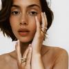 Brincos de luxo de moda transfronteiriça da Europa e dos Estados Unidos, cor personalizada que não desbota, brincos de aço inoxidável banhados a ouro 18K, joias à prova d'água