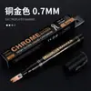 Marcador Metálico Cromado Marcador de Modelo Marcador Metálico Marcador Galvanizado Caneta de Pintura para Carro Caneta Retoque de Faixa Cromada