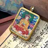 Promoção Quente Tanka Tibetano Nepalesa Pintado à Mão Puro Bodhisattva Ksitigarbha Núcleo de Cartão 4*5