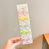 Faixa de cabelo de elástico infantil para menina, anel de cabelo elástico alto, acessórios de cabelo para meninas, não machuca o cabelo, corda de cabelo fofa, adorno de cabeça