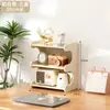 Estantería de escritorio simple, Estante de almacenamiento multicapa, Estantería pequeña sobre la mesa, Estante de almacenamiento simple, Estante de almacenamiento de encimera para sala de estar