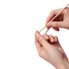 Kit de Herramientas para Manicura de 6 Piezas Lima Esponja Rosa en Forma de Corazón Lima de Uñas Impresa por Ambos Lados Separador de Dedos del Pie de Eva Palillo de Cristal