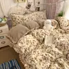 Conjunto de quatro peças de veludo bolha para leite, Classe A, amigável à pele, design tridimensional de bolhas, dupla face, quente, antiestático e resistente a bolinhas e desfiamento