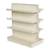 Casa de Bonecas 1:12 Mini Móveis Modelo DIY Embalagem em Massa Montado Lignina em Branco Prateleiras de Supermercado