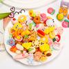 Accesorios brillantes con pegamento de crema, material hecho a mano para bricolaje, accesorios mixtos de TikTok, comida de dibujos animados y juego, bolsa de la suerte de resina al por mayor