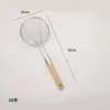 Colador de Acero Inoxidable Extra Grande para Uso Doméstico de Cocina Filtro Malla Fina Anti-Fugas con Mango de Madera Cuchara para Fideos Red de Colador Grande