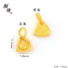 Accesorios de Oro de Arena Vietnamita Colgante Lindo de Cabeza de Tigre y Cerebro para Zapatos Colgante Giratorio de Girasol con Doble Oreja Accesorios de Joyería