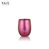 Taza de Café de Titanio Puro Taic Metal Aislada de Doble Capa Aislada para Cerveza Taza Redonda para Desayuno Inglés 200ml