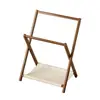 Cabide de roupas dobrável, de chão, organizador de armazenamento de cabeceira para roupas, simples rack de armazenamento doméstico para quarto para roupas e chapéus