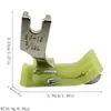 Pie Prensatelas Máquina de Coser Plana Todo Acero Juego de Pies Prensatelas Máquina de Coser Industrial Pie Prensatelas para Dobladillo Enrollado Industrial Combinación Venta al por Mayor