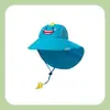 Sombrero protector solar para niños, sombrero de verano anti-UV para niños, sombrero de pescador transpirable de ala grande para niñas, sombrero de sol fino