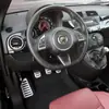 Adecuado para 12-15 Fiat 500 Interior de Coche Modificado Fibra de Carbono Ventilador de Aire Lado del Conductor Pegatina Decorativa