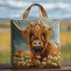 2026 Nueva Serie Transfronteriza de Vacas Vaca Estampado Digital Bolso de Hombro Acolchado de Moda