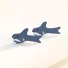 Nuevos Modelos de Aretes para Estudiantes de Dibujos Animados de Animales y Dinosaurios para Comercio Electrónico Transfronterizo: Aretes de Hipopótamo y Tiburón