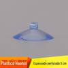 Novo lançamento de acessórios para brinquedos PVC espessado perfurado 5cm transparente azul celeste ventosa grande atacado