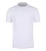 Camiseta de manga corta con cuello redondo, de malla de nylon tipo mariposa, tecnología de secado rápido y tacto frío, transpirable y cómoda, unisex, con bordado estampado