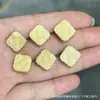 Cráneo de Calavera Tallado en Jade con Pasta Dorada Estilo Tíbet Pescado Accesorio DIY Cuentas Sueltas Semilla de Coco Rudraksha 108 Cuentas Budistas