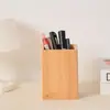 Caja de Almacenamiento Portaplumas de Bambú Personalizada Caja de Almacenamiento Portaplumas de Tinta Aceite para Oficina Caja Portaplumas de Papelería Decorativa Se Puede Imprimir con Logo