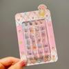 Calcomanías de uñas tridimensionales de dibujos animados para niños parche de uñas para niña pequeña armadura para bebé desmontable impermeable venta al por mayor de uñas