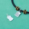 Plata S925 Dios de la Riqueza Orden Marca Fang Jiyan Dios de la Riqueza Accesorios Wen Play del Tíbet Colgante de Nube Trasera Bodhi Accesorios DIY para Pulsera