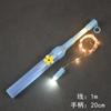 Linterna Grande Varilla Portátil Barra de Flash Colorida Luz Oscilante Mango Digital de Plástico Palo Hecho a Mano DIY para Niños LED