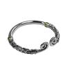 Black Myth Wukong Pulsera de Aro Ajustado Xiangyun de Plata Pura Pulsera S999 Retro Aro Dorado para Hombre Pulsera de Plata de Ley para Mujer