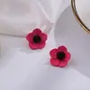 Brincos Florais Minimalistas Retrô Coreanos para Mulheres, Únicos e Etéreos, Tarraxas Simples e Delicadas