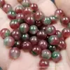 Cuentas Redondas Rojas Sandía Jade Sueltas Cuarcita Color Jade Combinación de Colores Cuentas Redondas Pulsera DIY Collar Accesorios para Joyería Cuentas Hechas a Mano