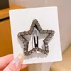 Pinza para el pelo con pedrería para mujer, pinza BB para mechones rebeldes en la parte posterior de la cabeza, accesorio para el pelo con un toque de lujo, pinza para flequillo lateral, fábrica de pinzas para el pelo de estrella