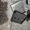 Fábrica de conectores e acessórios de canto de instalação rápida para solários, olhais de suspensão, instalação e fixação em tubo quadrado de aço inoxidável, tubo quadrado universal.