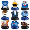 Nuevos Adornos de Panal Decorativos para el Día del Padre El Mejor Papá de Todos los Tiempos Adornos de Panal para Fiesta del Día del Padre