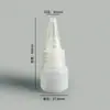 Botella gotero de apretar graduada de 10 ml, Botella de apretar translúcida, Botella dispensadora, Botella de apretar con boquilla de plástico, Botella de pintura, Botella dispensadora