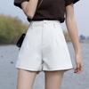 Shorts de Alfaiataria Feminino Verão 2025 Novo Solto Cintura Alta Linha A Branco Moderno Ins Roupa Externa Slim Casual Calças Pernas Largas